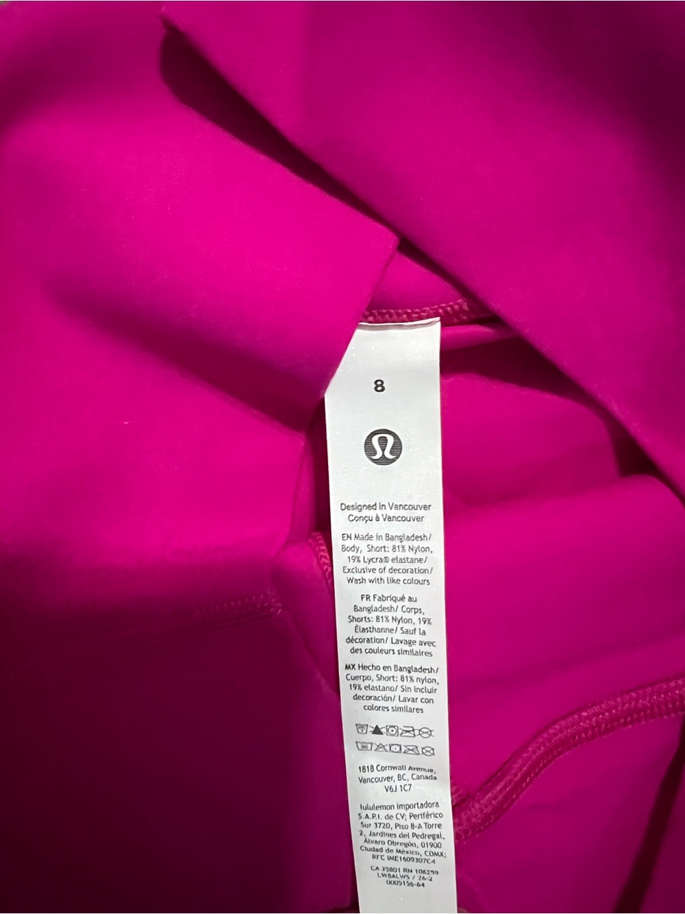 Lululemon NWT Align High Rise Flared Skirt Pink Flare Hot Bright Pink Size 8 - Picture 6 of 6